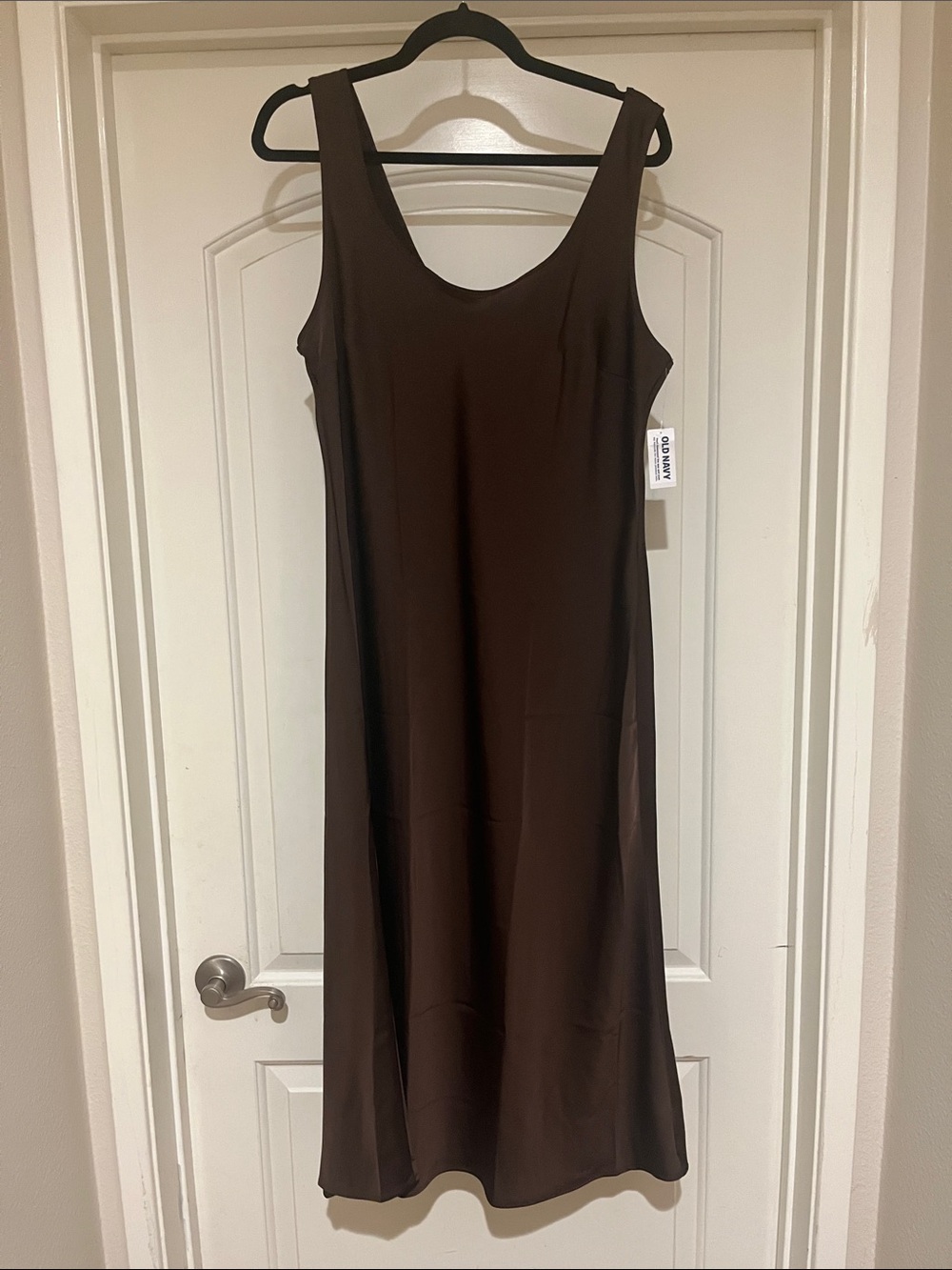 Old Navy Brown Midi Slip Dress